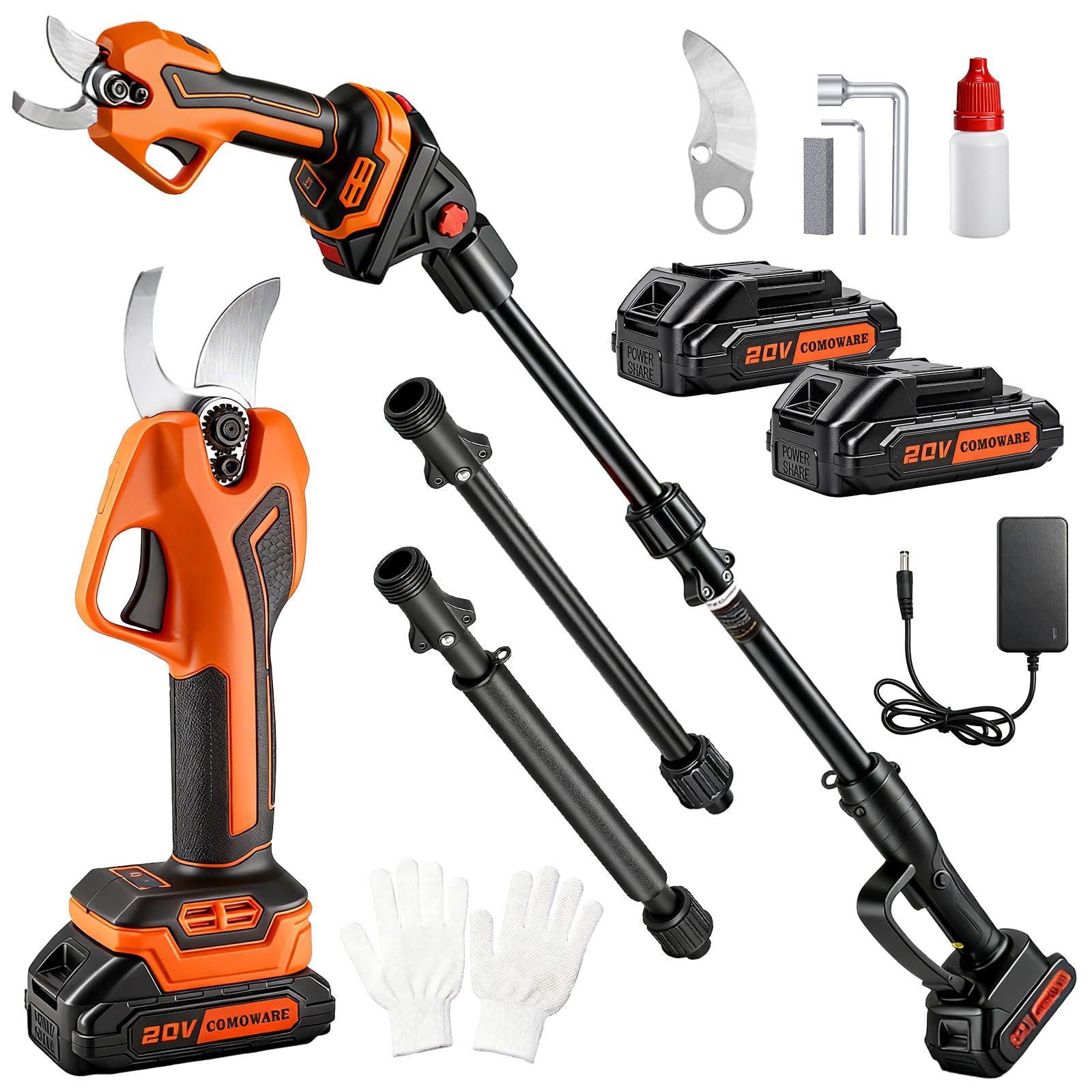 Power Tools Extension - Sécateur électrique, sécateur sans fil 2-en-1