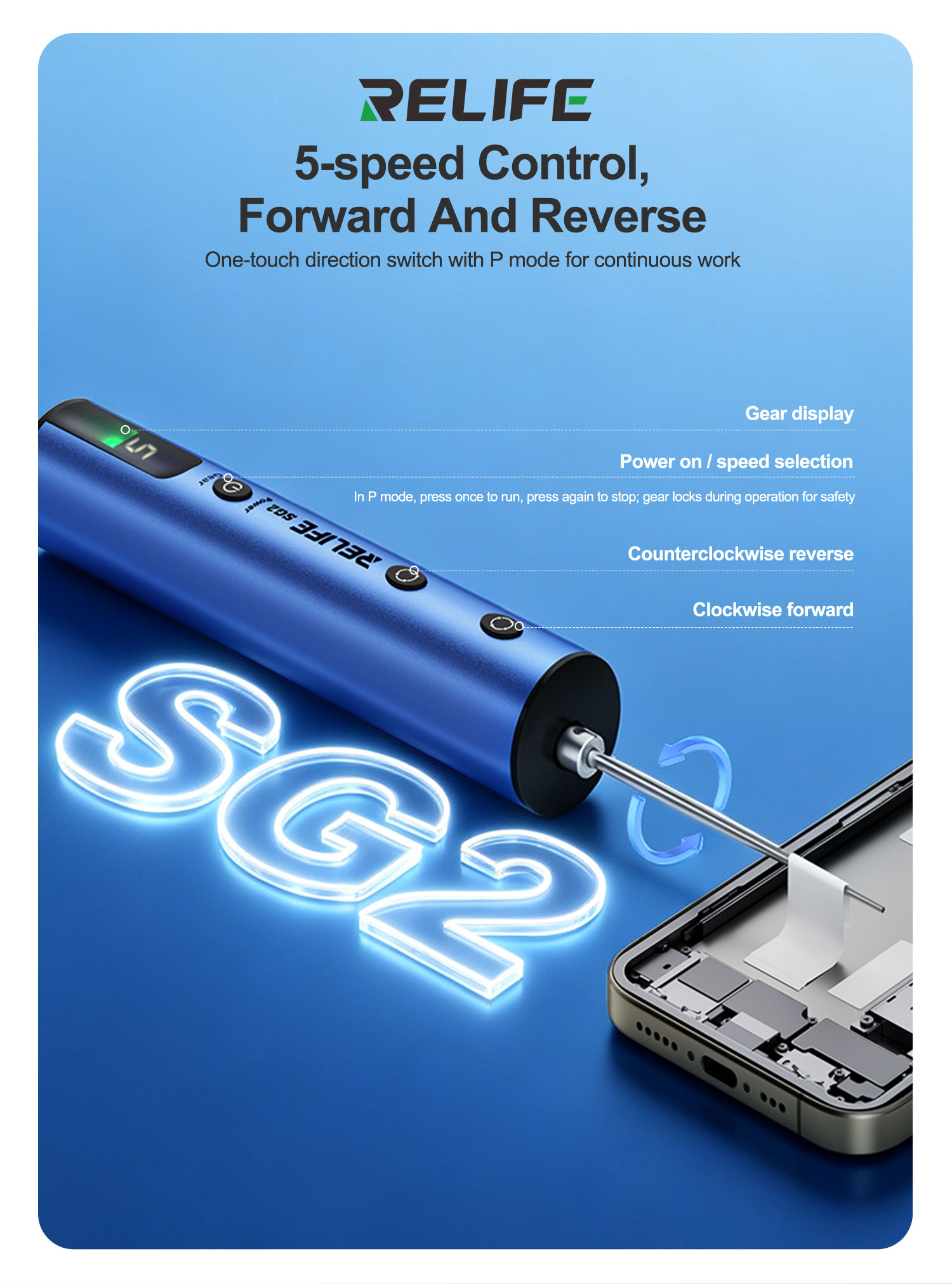 RELIFE SG2 Dégommeur Électriqu - Power Tools Battery Repair avis et prix