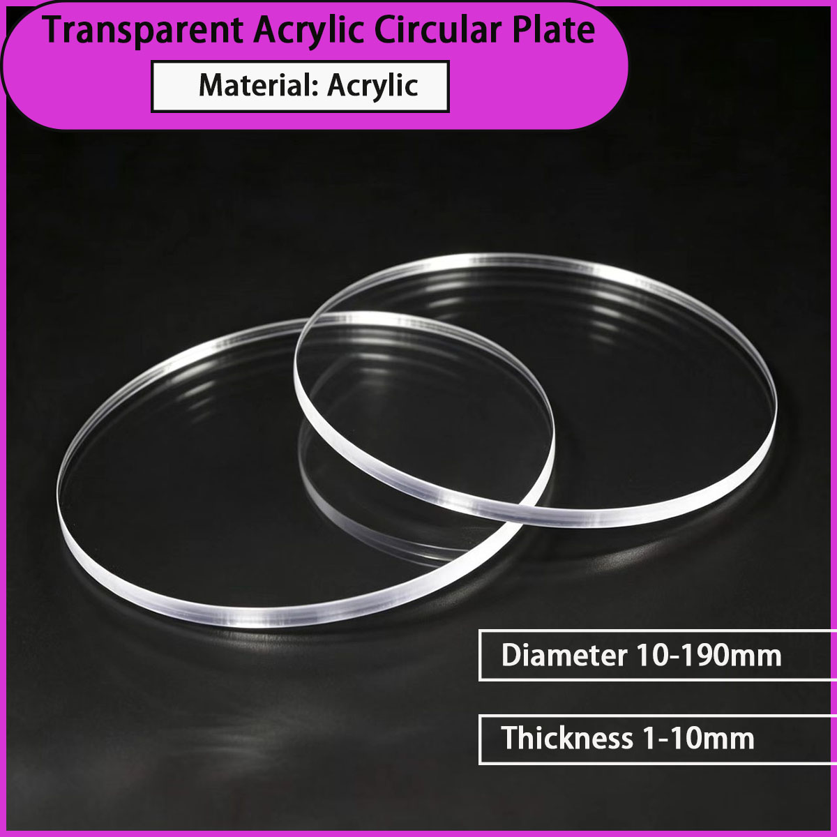 Plaque circulaire transparente - Power Tools Windows 10 avis et prix
